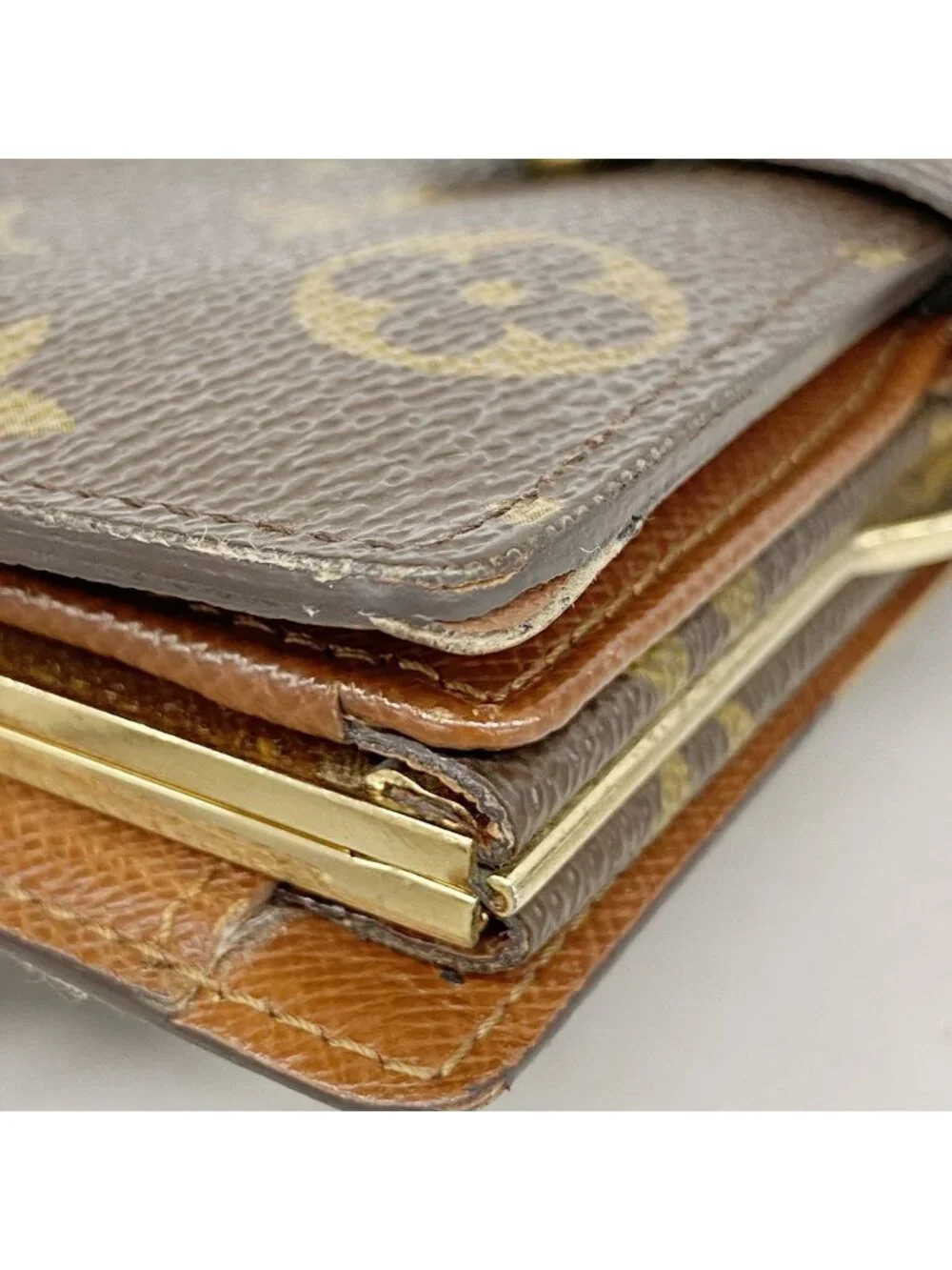 Louis Vuitton Wallet Monogram Porte-Monnaie Viennois Brown